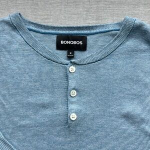 Bonobos Soft Air Henley - Size M - 100% Cotton